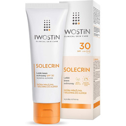 Iwostin Solecrin Lekki krem ochronny, Filtr SPF 30,