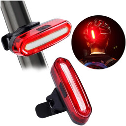 Mocna lampka rowerowa tylna LED USB Alogy światło
