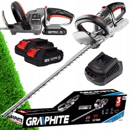 Zestaw Nożyce do Żywopłotu Akumulatorowe +2x Bateria 2Ah+Ładowarka