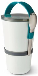 Lunch box BLACK+BLUM Lunch Pot Biało-niebieski