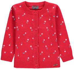 Dziewczęcy Sweter Rozpinany, różowy, rozmiar 74