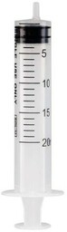 SOL-M 20 ml Strzykawka luer mimośrodowa, trzyczęściowa, sterylna,