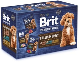 Brit Premium By Nature Pouch Gravy Fillets Multipak