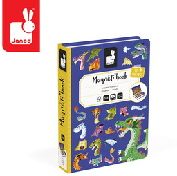 Układanka magnetyczna dla dzieci Smoki Magnetibook Janod J02527