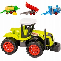 TRAKTOR Z PRZYCZEPAMI ZESTAW ROLNICZY TRAKTOR I 3