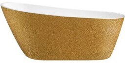 BESCO Wanna wolnostojąca MELODY ZŁOTA 150x80 maskownica syfonu
