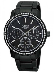 Zegarek PULSAR PP6047X1. Kwarcowy, Kolor czarny. Kobieta.