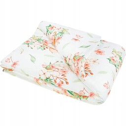 Kołderka bambusowa 75x100 cm Flowers Bocioland