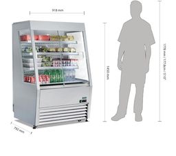 Polar Lodówka wystawowa wielopółkowa 918mm I Polar Refrigeration