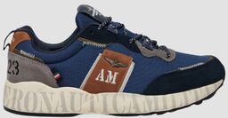 AERONAUTICA MILITARE Granatowe męskie sneakersy AM23