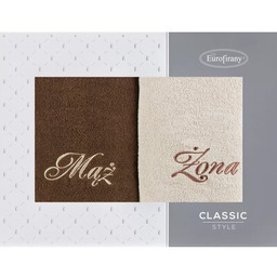 Eurofirany Zestaw ręczników Żona i Mąż (2 sztuki)