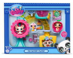 Littlest Pet Shop Zestaw Fabryka Zabawy 2 Figurki