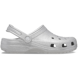 Klapki Crocs Classic Glitter Clog 205942 Srebrny
