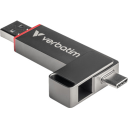 Pamięć USB VERBATIM Dual QuickStick USB-A/USB-C 1TB Szary