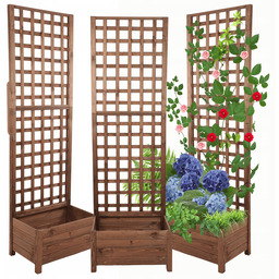 Pergola drewniana wysoka doniczka skrzynka na kwiaty 190x60x40