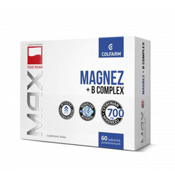 COLFARM Magnez + B Complex Max, 60 tabletek