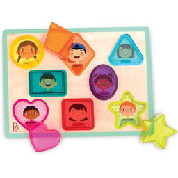 Drewniana układanka kształty i emocje kolorowy filtr Peek