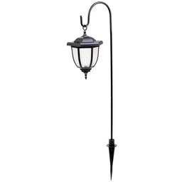 Lampa ogrodowa solarna 78cm DENDRA wbijana wisząca biała