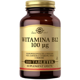 SOLGAR Witamina B12 suplement diety 100 tabletek