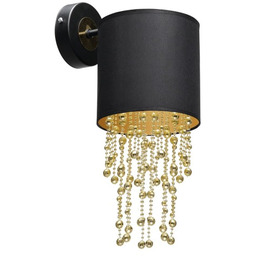 MILAGRO MLP6438 Kinkiet ALMERIA BLACK/GOLD 1xE27