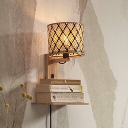 Good & Mojo Kinkiet Java, jasne drewno, salon