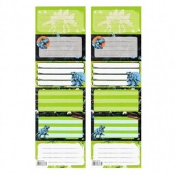 Naklejki na zeszyt Dino (25szt)