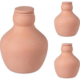 Relaxdays Zestaw 3 glinianych ollasów do podlewania stref