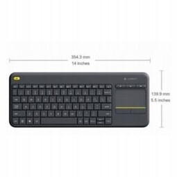 Klawiatura bezprzewodowa Logitech K400 Plus czarna