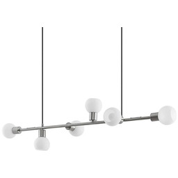 Lindby - Biscala Lampa Wisząca Nickel/Opal