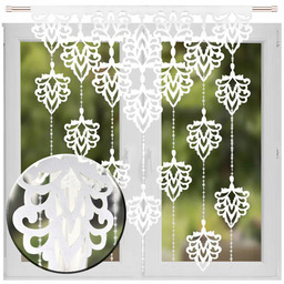 Dekoracyjny Ażurowy Panel Filc Z Koralikami I Zawieszkami