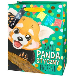 Torebka prezentowa Panda - mała - 1 szt.