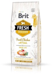 SUCHA KARMA DLA PSA KURCZAK KOLAGEN BRIT FRESH