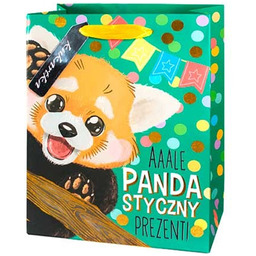 Torebka prezentowa Panda - średnia - 1 szt.