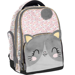 Plecak Szkolny Kotek Paso Różowy Dla Dziewczynki