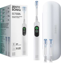 Zent SoniQ, szczoteczka soniczna z technologią Dual-Motion, biała,