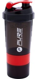 PURE2IMPROVE Shaker 7095725 Czarno-czerwony (500 ml)