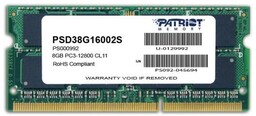 Patriot Pamięć Memory Signature PSD38G16002S (DDR3 SO-DIMM; 1