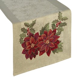 Eurofirany Obrus bieżnik świąteczny 40x100 Cho 1271 złoty