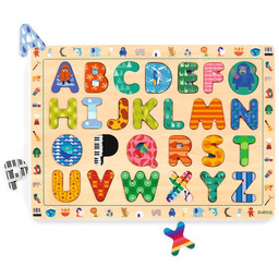 Puzzle drewniane dla dzieci ALFABET Djeco DJ01808