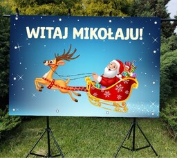 Witaj Mikołaju- Baner do szkoły i przedszkola