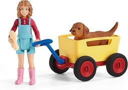 Schleich Wycieczka Z Wózkiem Farm World Zabawka, Wielokolorowy,