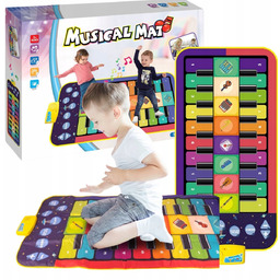 MATA DO TAŃCZENIA MUZYCZNA ELEKTRONICZNA PIANINO GRA