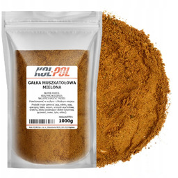 GAŁKA MUSZKATOŁOWA MIELONA 1kg Aromatyczna przyprawa naturalna Kol-Pol