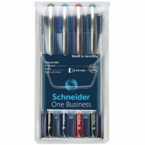 Zestaw piór kulkowych SCHNEIDER ONE BUSINESS 0,6mm 4szt.