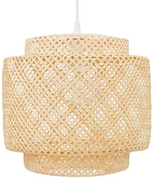 Lampa wisząca z bambusowej plecionki 40cm 1x E27