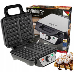 Mocna gofrownica 1600W XXL Duże Gofry Regulacja