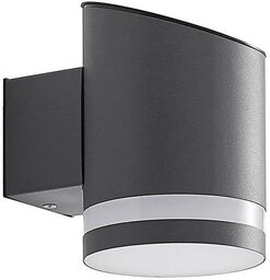 Lindby - Bentlas LED Lampa Solarna Ścienna Anthracite
