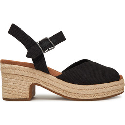 Espadryle Toms Isla Peep Toe 10021982 Czarny