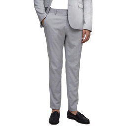 BOOHOOMAN SZARY GARNITUR MĘSKI SLIM BEZ KAMIZELKI ELEGANCKI