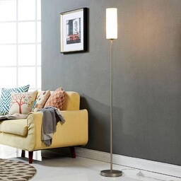 Lampa stojąca Vinsta Lindby, biały / opal, salon